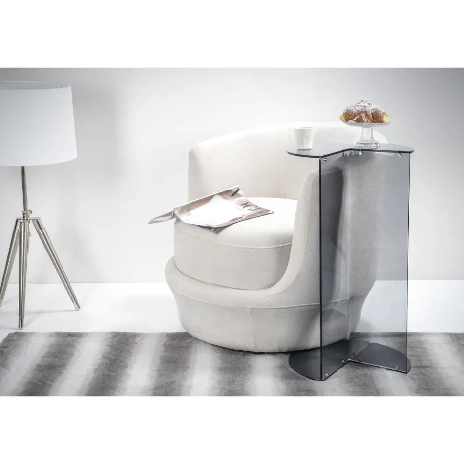 Tavolinë kafeje pleksiglas transparente ose me ngjyra Prodhuar në Itali - Tabli Viadurini