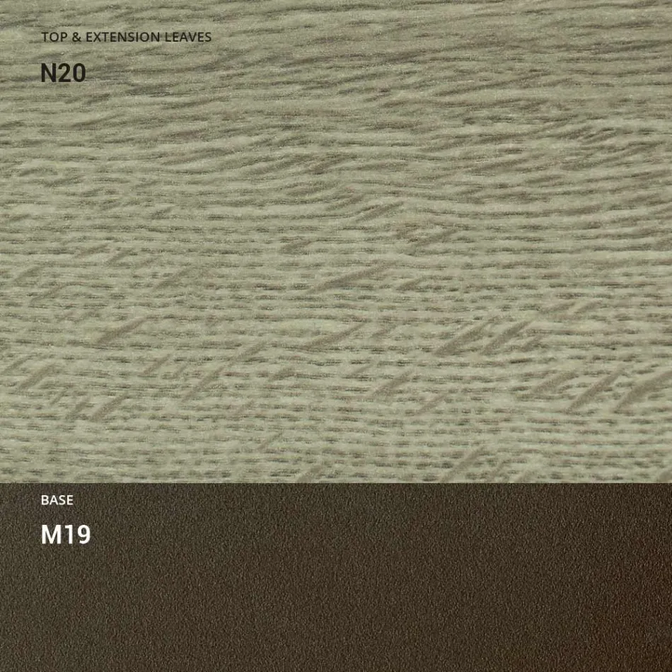 Tavolinë kafeje e transformueshme në Metal dhe Dru Prodhuar në Itali - Veneris Viadurini