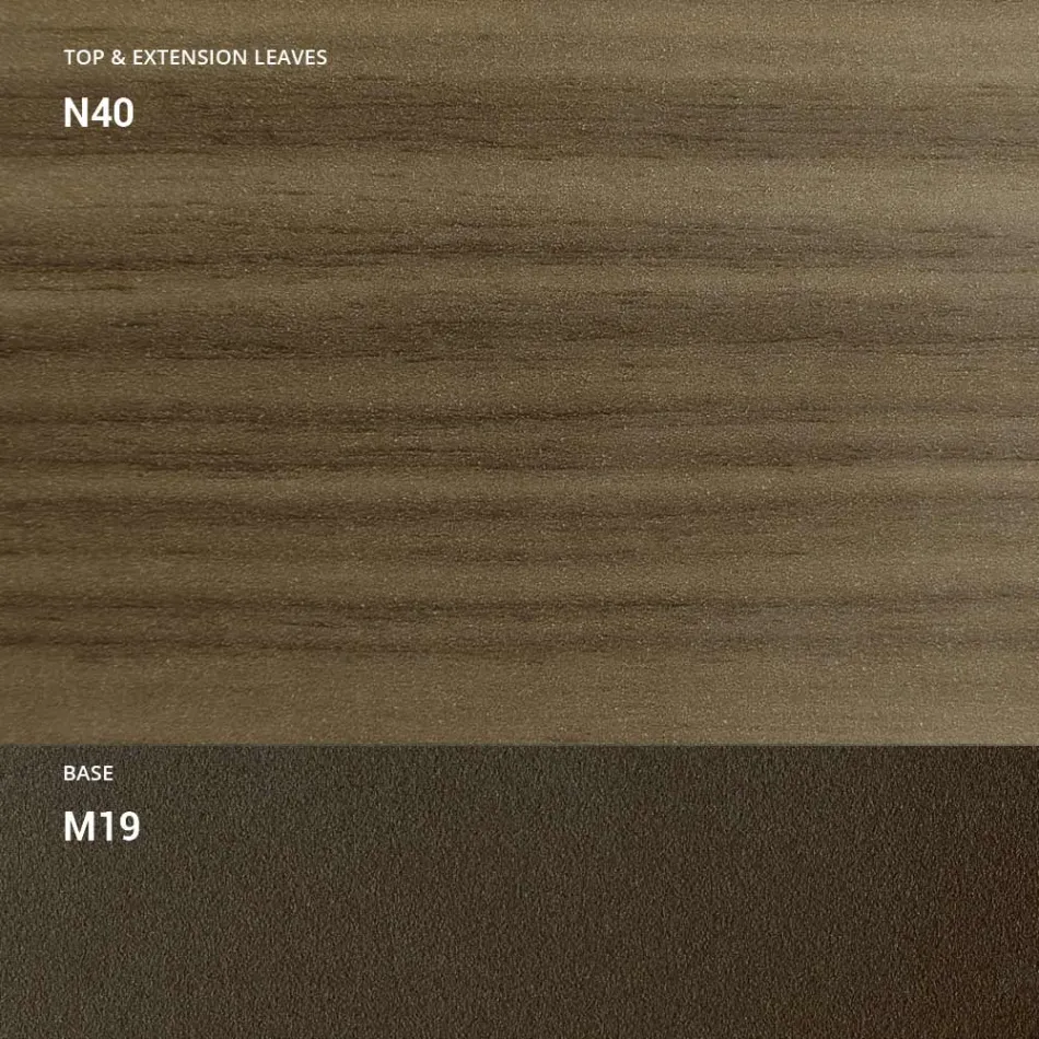 Tavolinë kafeje e transformueshme në Metal dhe Dru Prodhuar në Itali - Veneris Viadurini