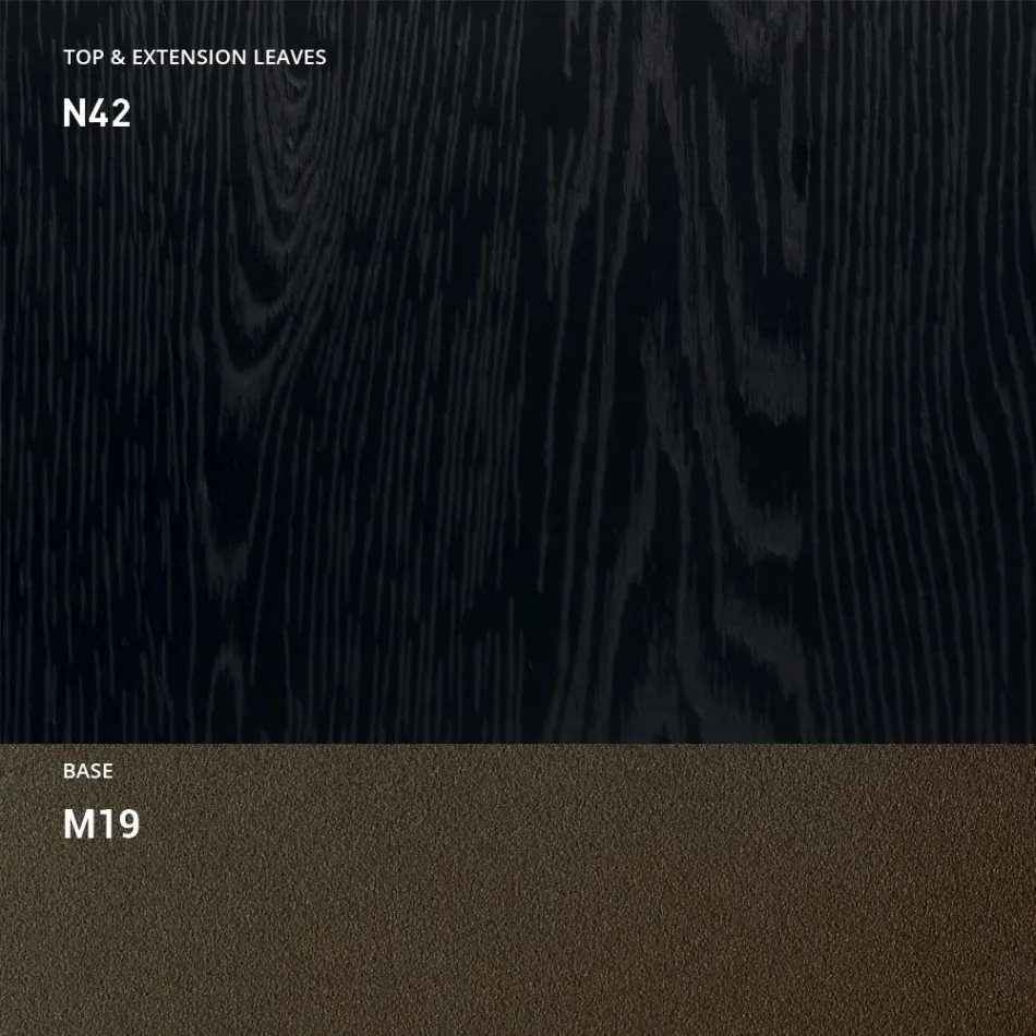 Tavolinë kafeje e transformueshme në Metal dhe Dru Prodhuar në Itali - Veneris Viadurini