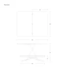 Tavolinë kafeje e transformueshme në Metal dhe Dru Prodhuar në Itali - Veneris Viadurini