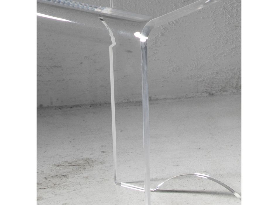 Karrige Tavoline Kafeje Kristal Akrilik Transparent Minimal Italian - Plarco Viadurini