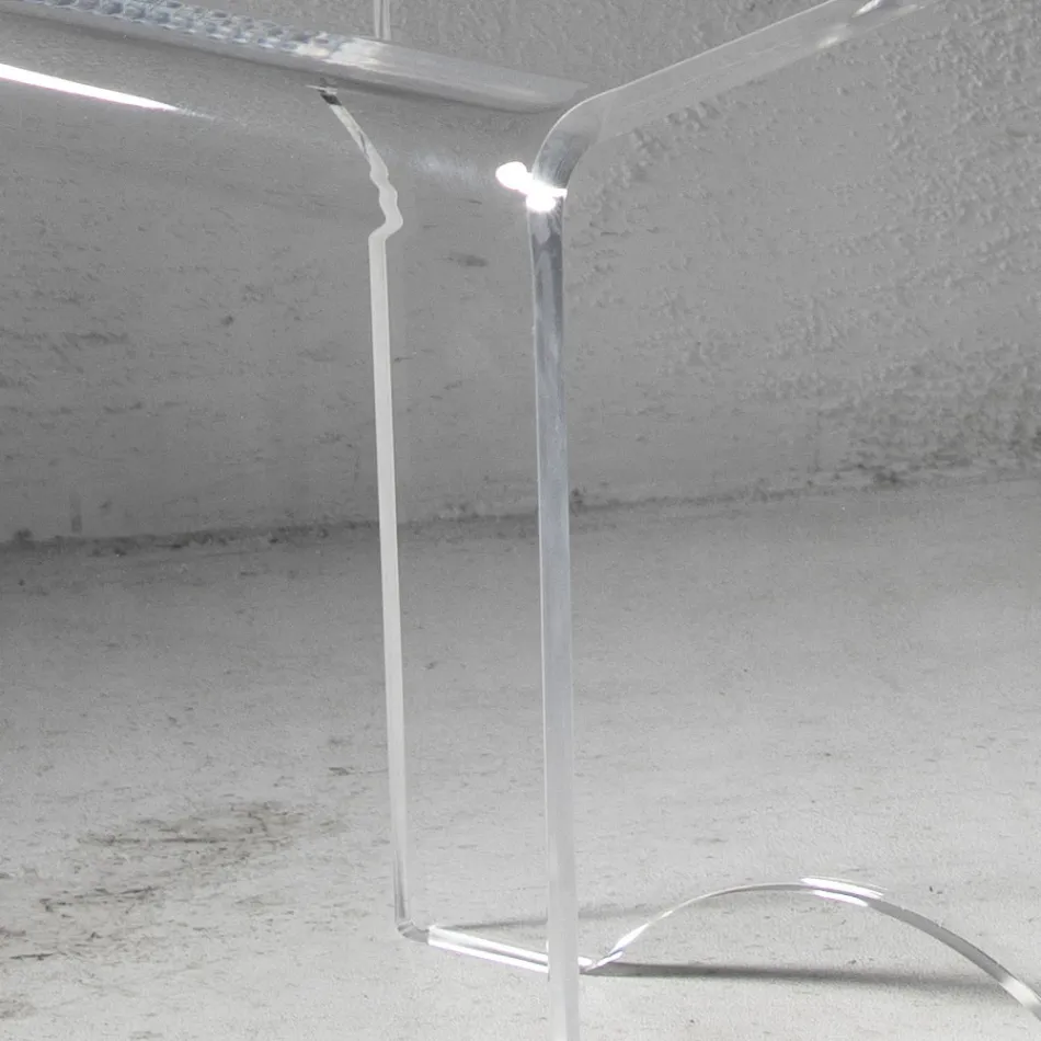 Karrige Tavoline Kafeje Kristal Akrilik Transparent Minimal Italian - Plarco Viadurini