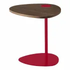 Tavolina e kafesë e dhomës së ndenjes në pjesën e sipërme prej metali dhe druri, Dizajn luksoz - Yassine Viadurini