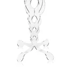 Tavolinë kafeje e rrumbullakët në pleksiglas transparent 2 Dimensione - Fosfor Viadurini