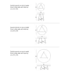 Tavolinë e rrumbullakët metalike Garden në ngjyra dhe 3 përmasa të ndryshme - Magali Viadurini