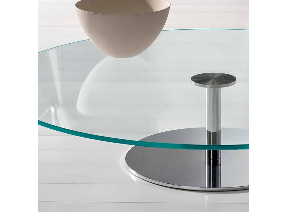 Tavolinë kafeje të rrumbullakët në gotë ekstra të pastër - Giovannino Viadurini