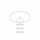 Tavolinë kafeje të rrumbullakët në gotë ekstra të pastër - Giovannino Viadurini