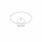 Tavolinë kafeje të rrumbullakët në gotë ekstra të pastër - Giovannino Viadurini