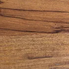 Tavolinë e rrumbullakët e kafesë në dru të ricikluar dhe çelik të bardhë ose gri - Genoveffa Viadurini