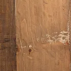 Tavolinë e rrumbullakët e kafesë në dru të ricikluar dhe çelik të bardhë ose gri - Genoveffa Viadurini