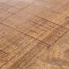 Tavolinë e rrumbullakët e kafesë në dru të ricikluar dhe çelik të bardhë ose gri - Genoveffa Viadurini