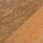 Tavolinë e rrumbullakët e kafesë në dru të ricikluar dhe çelik të bardhë ose gri - Genoveffa Viadurini