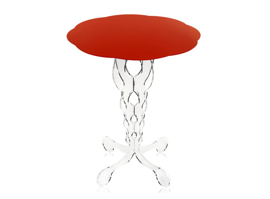 Tavolina e rrumbullakët për kafe 50 cm Janis, dizajn modern, i bërë në Itali Viadurini