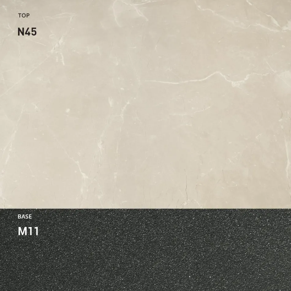 Tavolinë kafeje e transformueshme me lartësi të rregullueshme deri në 82 cm Made in Italy - Rrota Viadurini