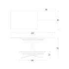 Tavolinë kafeje e transformueshme me lartësi të rregullueshme deri në 82 cm Made in Italy - Rrota Viadurini