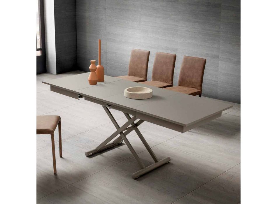 Tavolinë kafeje në dhomën e ndenjes të transformueshme në Fenix dhe Metal prodhuar në Itali - Chiano Viadurini