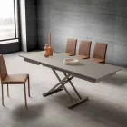 Tavolinë kafeje në dhomën e ndenjes të transformueshme në Fenix dhe Metal prodhuar në Itali - Chiano Viadurini