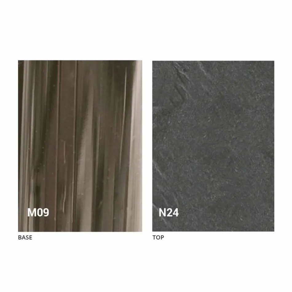 Tavolinë kafeje me Dizajn të Transformueshëm në Dru dhe Metal të Zi prodhuar në Itali - Niverio Viadurini