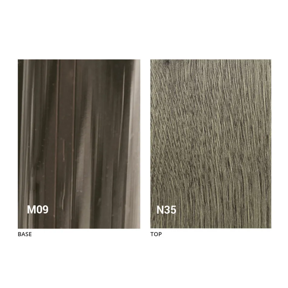 Transformimi i tryezës së kafesë në dru dhe metal të zi prodhuar në Itali - Niverio Viadurini