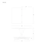 Tavolinë kafeje e transformueshme në dizajn metalik dhe qeramik Prodhuar në Itali - Saturn Viadurini