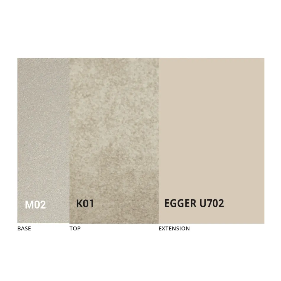 Tavolinë kafeje e transformueshme në dizajn metalik dhe qeramik Prodhuar në Itali - Saturn Viadurini