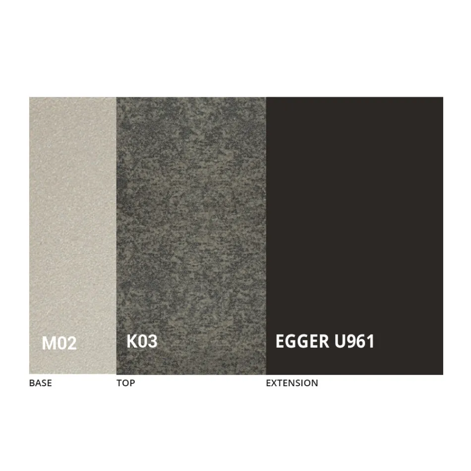 Tavolinë kafeje e transformueshme në dizajn metalik dhe qeramik Prodhuar në Itali - Saturn Viadurini