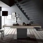 Tavolinë kafeje e transformueshme në Tavolinë ngrënieje prej druri Prodhuar në Itali - Polar Viadurini