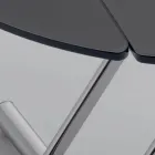 Tavolinë kafeje e transformueshme në Tavolinë të rrumbullakët prej metali dhe qelqi - Giordana Viadurini