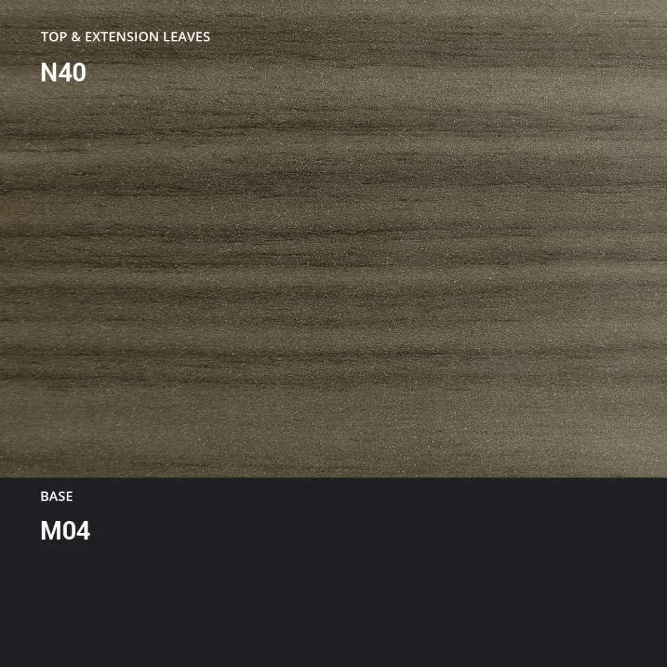 Tavolinë Kafeje e Transformueshme në Tavolinë Metal dhe Drur Prodhuar në Itali - Polaris Viadurini