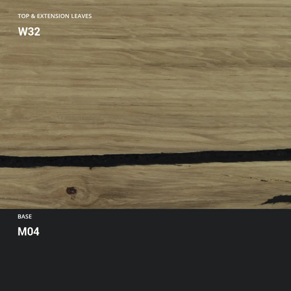 Tavolinë Kafeje e Transformueshme në Tavolinë Metal dhe Drur Prodhuar në Itali - Polaris Viadurini