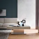 Tavolinë Kafeje Transformuese Moderne me Efekt Llaçi Top Prodhuar në Itali - Salomon Viadurini