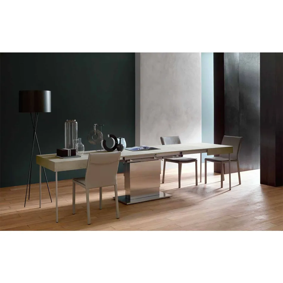 Tavolinë Kafeje Transformuese Moderne me Efekt Llaçi Top Prodhuar në Itali - Salomon Viadurini