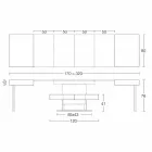 Tavolinë Kafeje Transformuese Moderne me Efekt Llaçi Top Prodhuar në Itali - Salomon Viadurini