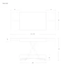 Tavolinë kafeje moderne e transformueshme në metal dhe dru, Prodhuar në Itali - Univers Viadurini