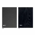 Tabela Kafeje Moderne e Transformueshme në Metal Graphite dhe Top Druri - Sistocle Viadurini