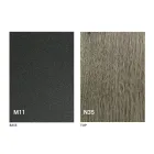 Tabela Kafeje Moderne e Transformueshme në Metal Graphite dhe Top Druri - Sistocle Viadurini