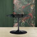 Tavolinë kafeje tulipani Eero Saarinen H 39 me majë ovale në mermer Alpi jeshil - Scarlet