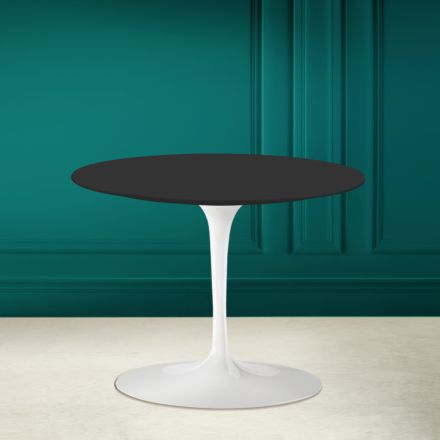 Tavolinë kafeje tulipan Eero Saarinen H 41 në Noir Soft Qeramike Made in Italy - Scarlet Viadurini
