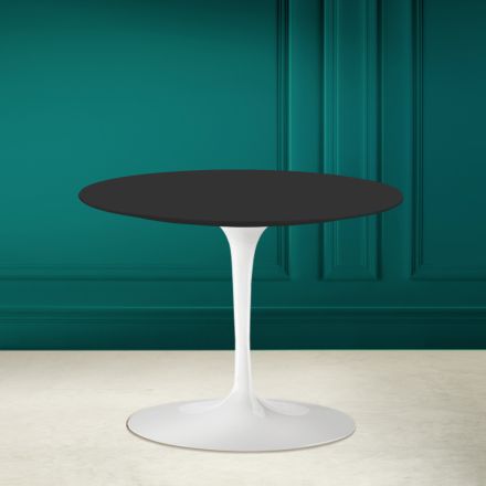 Tavolinë kafeje tulipan Eero Saarinen H 41 në Noir Soft Qeramike Made in Italy - Scarlet Viadurini
