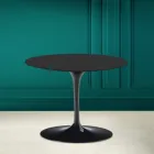 Tavolinë kafeje tulipan Eero Saarinen H 41 në Noir Soft Qeramike Made in Italy - Scarlet Viadurini