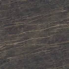 Tavolinë kafeje tulipani Eero Saarinen H 41 Oval në Qeramikë Noir Desire Prodhuar në Itali - Scarlet Viadurini