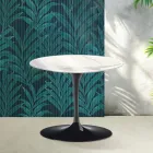 Tavolinë kafeje Saarinen Tulip H 39 cm në ngjyrë qeramike me shkëlqim Statuario Florim - Scarlet Viadurini