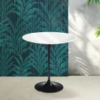 Tavolinë kafeje Saarinen Tulip H 52 cm në Qeramikë Florim të Bardhë me Shkëlqim - Scarlet Viadurini