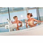 Tavolinë kafeje Trona - tabaka lundruese për dizajnin në eko-lëkurë detare Viadurini