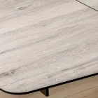 Tavolinë me fuçi e zgjerueshme në 240 ose 280 cm në HPL dhe Metal - Aktualisht Viadurini