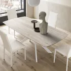 Tavolinë me fuçi e zgjerueshme në 240 ose 280 cm në HPL dhe Metal - Aktualisht Viadurini