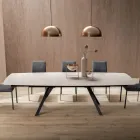 Tavolinë me fuçi të zgjerueshme në 240 ose 280 cm në HPL të stratifikuar - Dialogo Viadurini