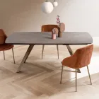 Tavolinë me fuçi të zgjerueshme në 240 ose 280 cm në HPL të stratifikuar - Dialogo Viadurini