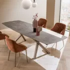 Tavolinë me fuçi të zgjerueshme në 240 ose 280 cm në HPL të stratifikuar - Dialogo Viadurini